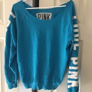 VS pink wide scooped neck sweater